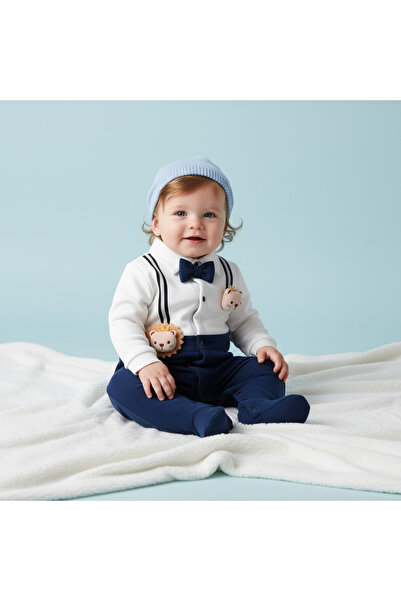 nannie Salopetă albastră pentru băieți Regele Leu - 3-6 luni