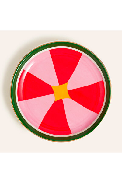 Zsa Zsa Zsu Luohu Porselen Tabak 10x10x1 Cm Renkli