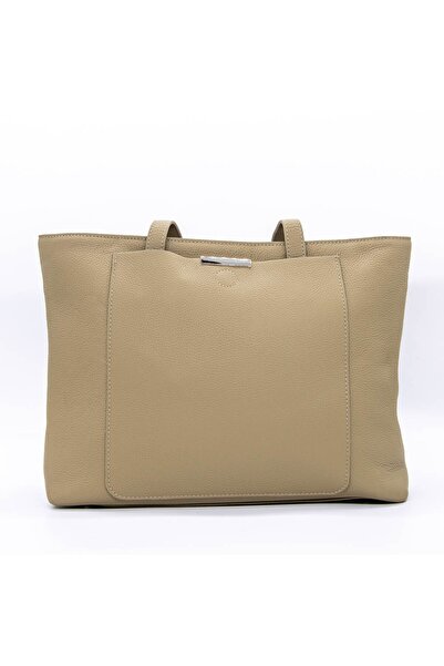 İNJOY Γυναικεία Τσάντα από Γνήσιο Δέρμα 8723 Ροδακινί