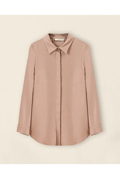 Gala-Xi Women's Plus Size Stone Buttoned Shirt 10002421514024