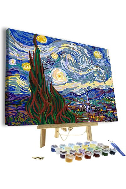 Pictorul Fericit Starry Sky (The Starry Night) - Paint by numbers