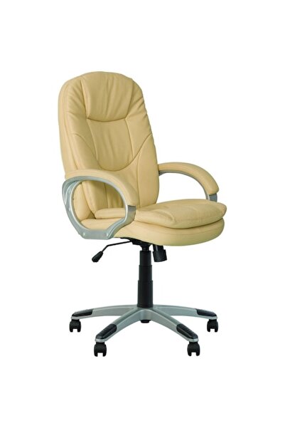 Ergonica Scaun directorial DIRECTOR, piele ecologică crem