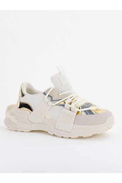 Bello Star Women's sports shoes with reflective design elements Beige (BS302E...