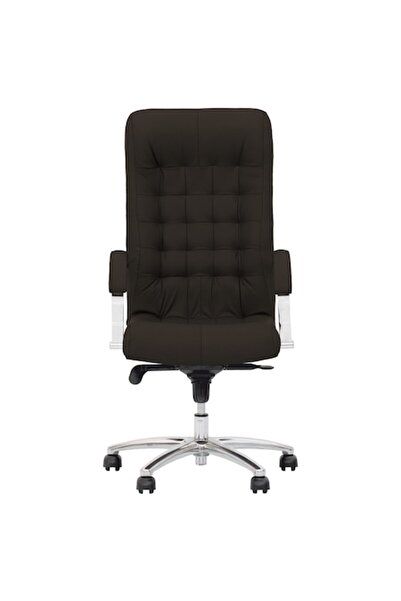 Ergonica Scaun executiv THRONES, piele naturală neagră
