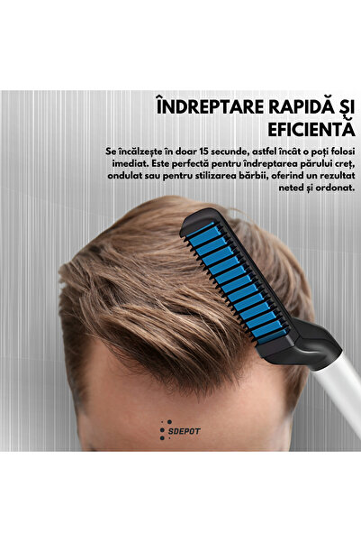 SDEPOT Ceramic plate for men, SDEPOT, for hair and beard straightening, 10 W