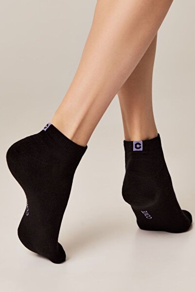 Conte Elegant Șosete scurte cu talpă din fleece, Active 571 - Negru, 36-38 (24)