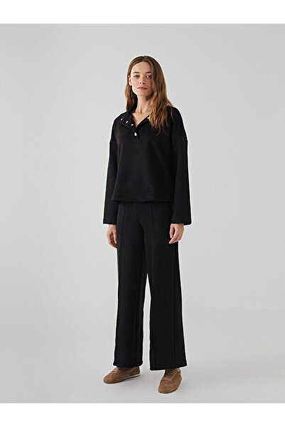 LC Waikiki بنطال مستقيم للنساء من LCW Vision باللون الأسود