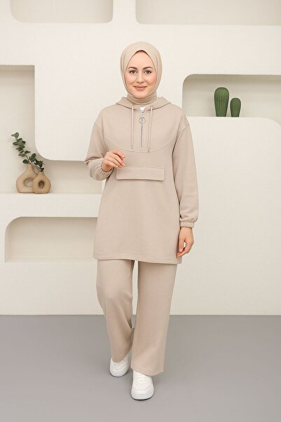 ECESSA FASHİON Hijab Casual Style Sport Two-Piece Set