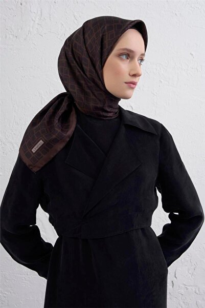 Armine Eșarfă din mătase pură cu model geometric 9438D 51