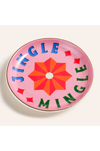 Zsa Zsa Zsu Luohu Porselen Tabak 10x10x1 Cm Pembe