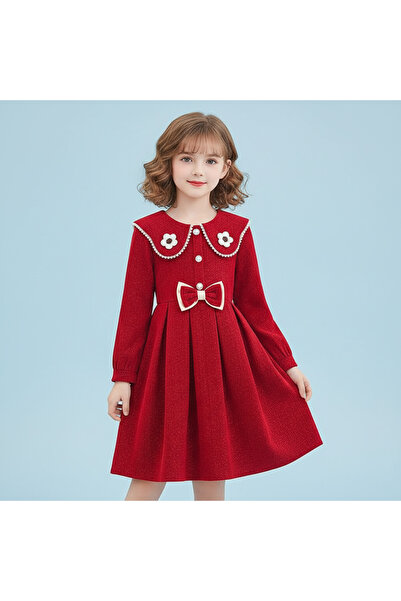 nannie Rochie roșie pentru fete Miranda - 5-6 ani