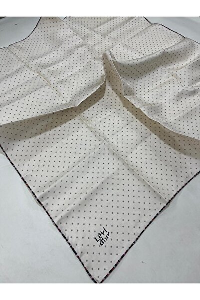 Levidor Beyaz Tivil İpek Eşarp IST 71490 - 4 Karışık Desen