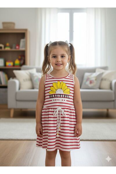 berylink Devojčica letnja haljina sa naramenicama