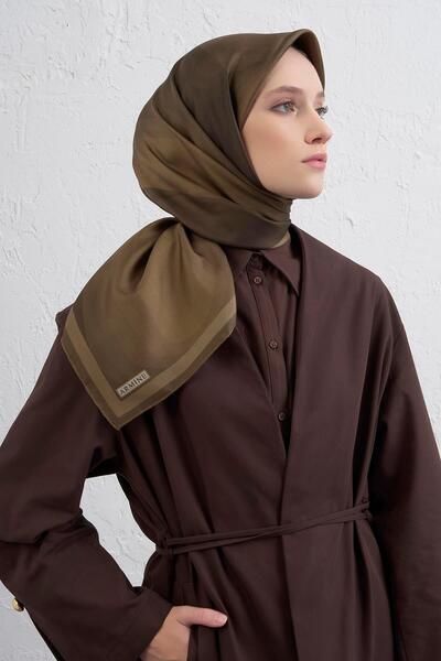 Armine Με γεωμετρικό μοτίβο Κασκόλ Pure Μετάξι Twill 9402D 55