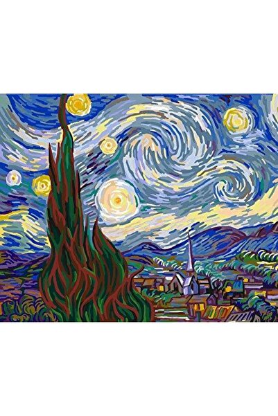 Pictorul Fericit Starry Sky (The Starry Night) - Paint by numbers