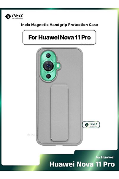 ineix 3-in-1 Magnetic Wrist Strap Hand Grip Stand Cover for Huawei Nova 11 Pro