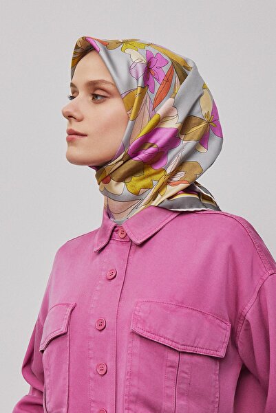 Armine imprimeu floral Eșarfă Pură mătase Twill 9312D 33