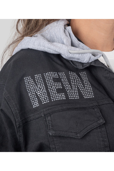 MQ Women's denim jacket hoodie