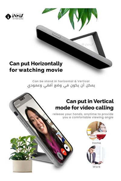 ineix 3-in-1 Magnetic Wrist Strap Hand Grip Stand Cover for Infinix Hot 30