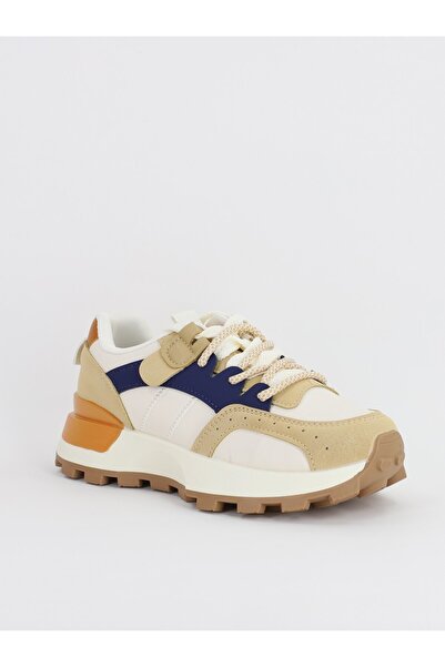 Bello Star Pantofi sport dama cu sireturi bej (BS259EV2307134)