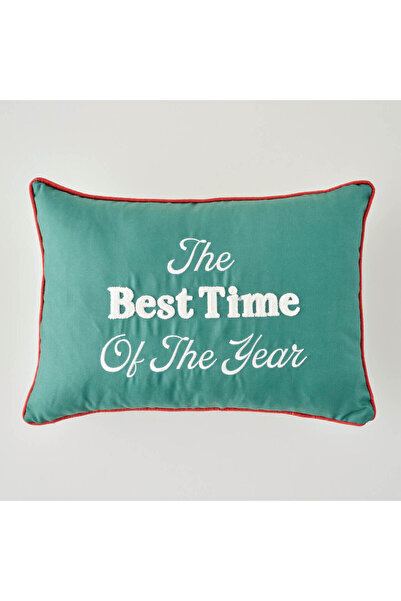 Bella Maison New Year Christmas Throw Pillow Cover Green (35X50 cm)