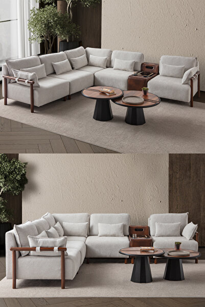 Eymense Soft Large Köşe Takımı Ses Sistemli