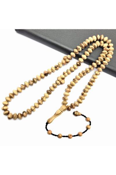 KANUNİ TESBİH سبحة من خشب الزيتون المقطوع بالعجلة