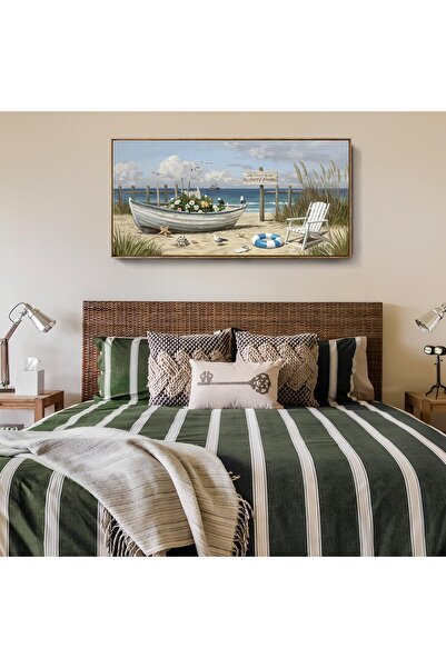 Emoda home Trove Abstract Framed Canvas Wall Art (60x120 cm) – Tree of Life N...