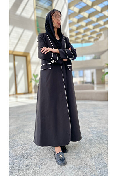 AYA - MW1722 - Blazer Abaya with a half-circle cut