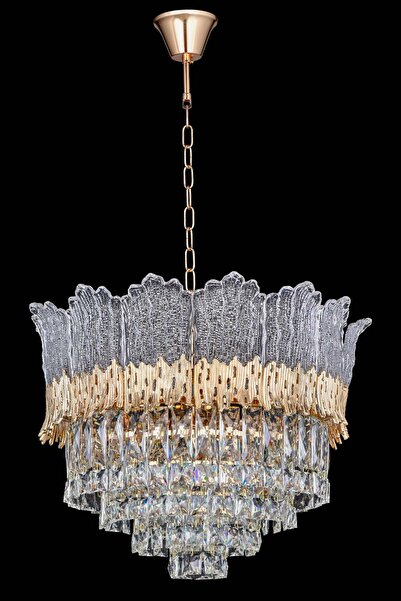 Mihran kristal Lüks Kristal Avize 60 lık Gold