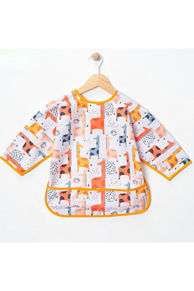 HENGAME مريلة طويلة الأكمام مقاومة للسوائل من زيرفا مطبوع للجنسين