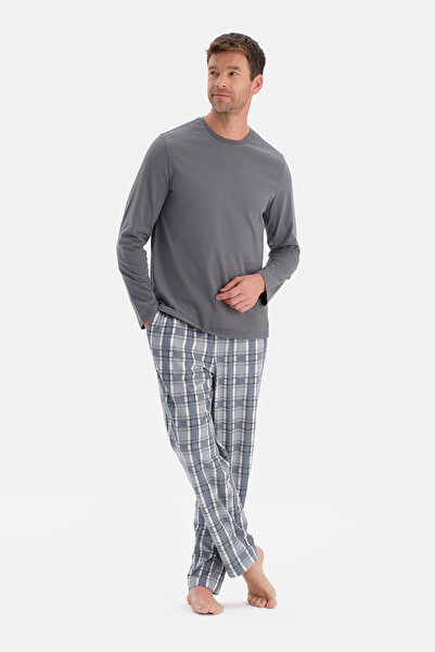 Dagi Crew Neck Long Sleeve Pajama Set