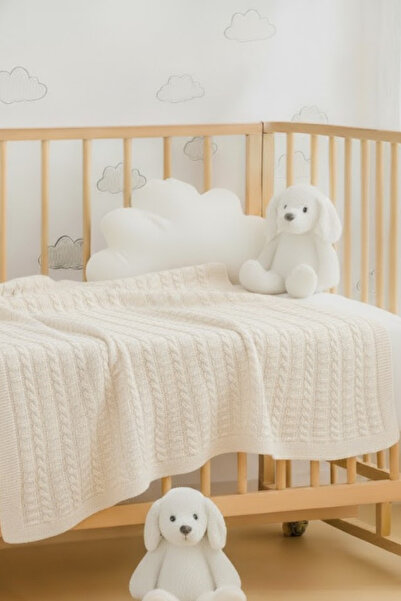 Gubo بطانية أطفال تريكو مضفرة