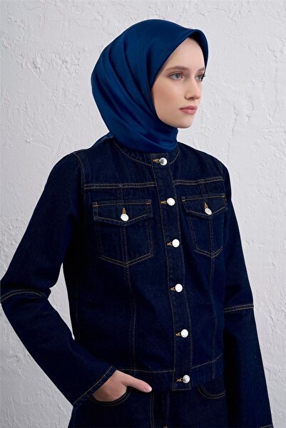 Armine Κασκόλ από καθαρό μεταξωτό τουίλ με γεωμετρικό σχέδιο 9402D 83