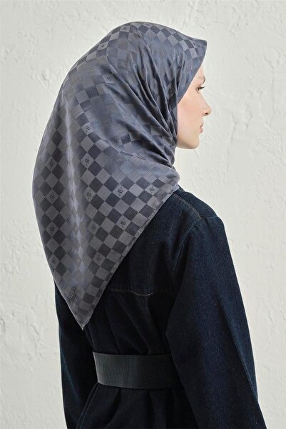 Armine Eșarfă din bumbac și mătase jacquard 26 19