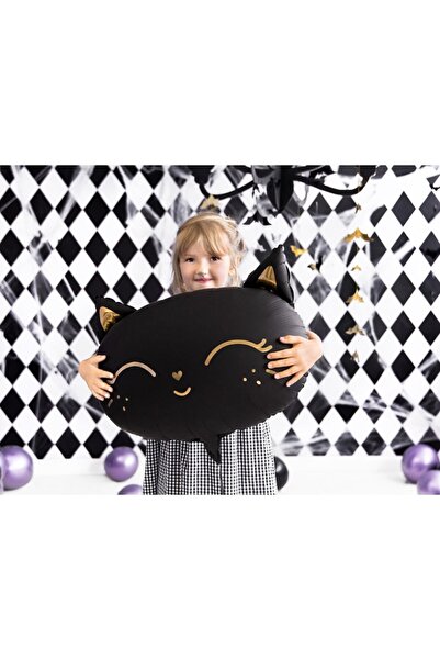 Party Balon folie pisică, negru, 48x36 cm