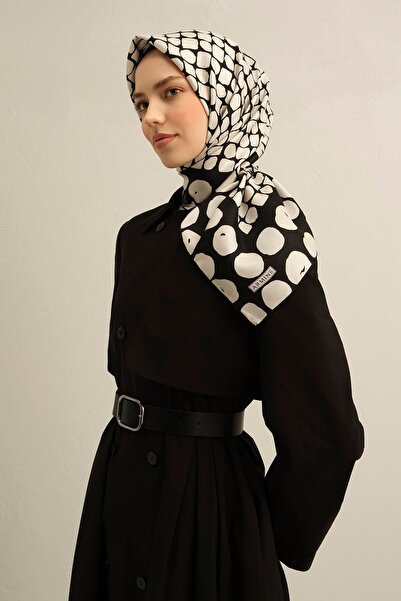 Armine Шарф з геометричним візерунком з чистого шовку твіл 9354D 80