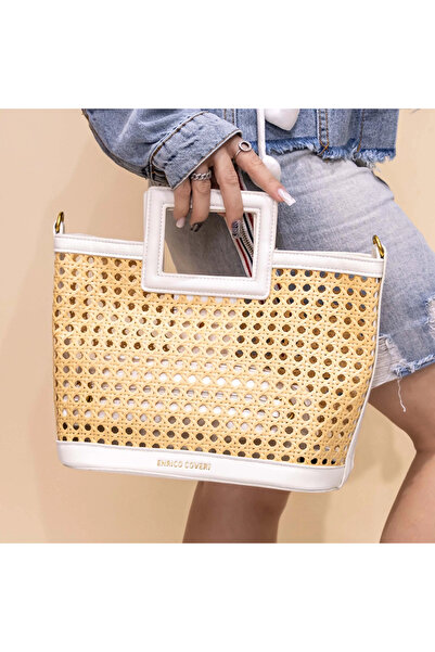 Enrico Coveri Handbag 2 Pieces EC6068 White