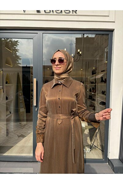 MissWhence 38827 Women's Dress with Pattern on the Back Green