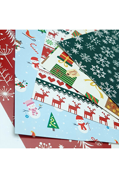 Bimotif 5li yılbaşı A4 kuşe kağıt seti