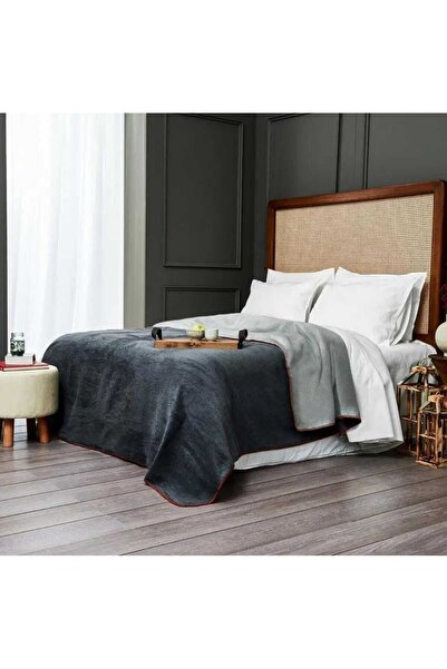 Home Double-Sided Plain Cotton Blanket for Two 200 x 220