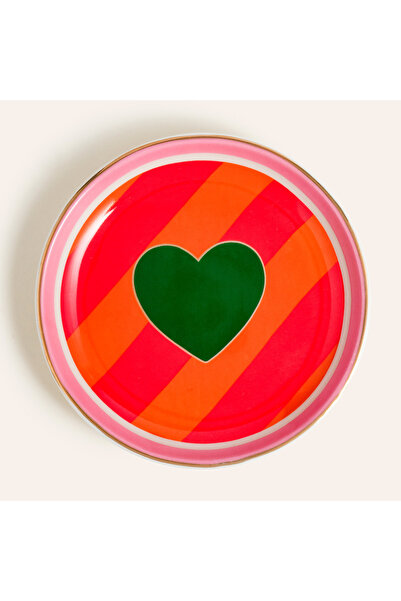 Zsa Zsa Zsu Luohu Porselen Tabak 10x10x1 Cm Renkli