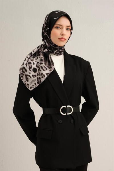 Armine Шал от чиста коприна с леопардов принт 9355D 03