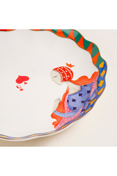 Zsa Zsa Zsu Luohu Porselen Pasta Tabağı 19x19x2 Cm Renkli