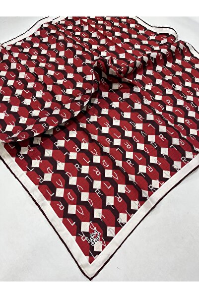 Levidor Burgundy Tivil Silk Scarf IST 90410 - 1 Mixed Pattern