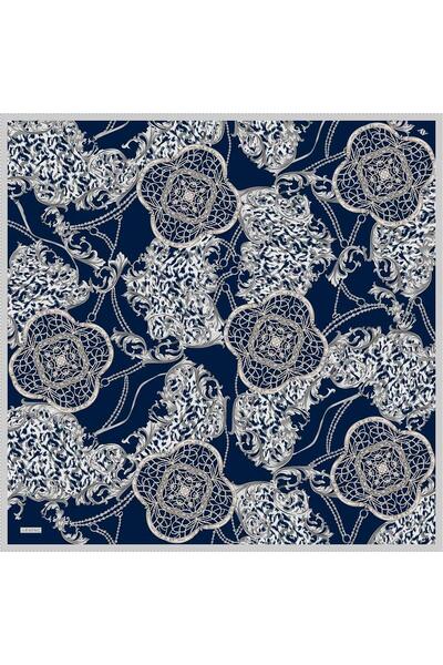Armine Classic Pattern Pure Silk Twill Scarf 9411D 85