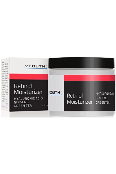 YEOUTH مرطب الريتينول مع حمض الهيالورونيك، الجينسنغ، الشاي الأخضر، 4 أونصة