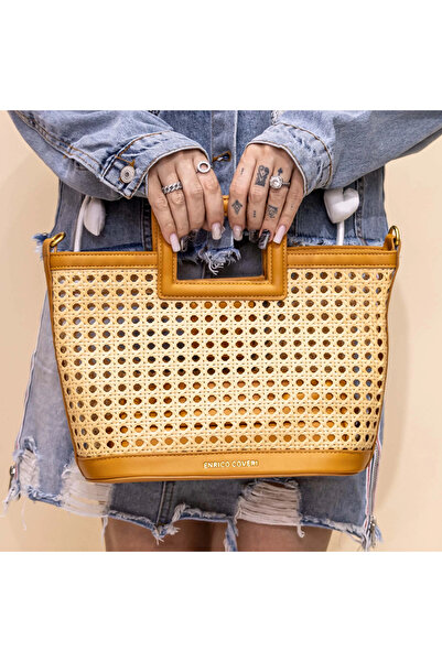 Enrico Coveri Handbag 2 Pieces EC6068 Brown