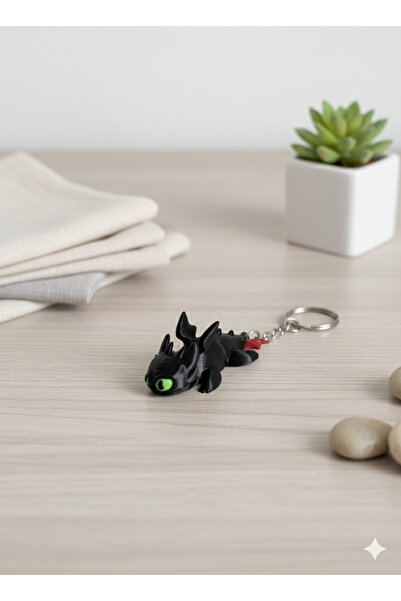 3D سلسلة مفاتيح متحركة بدون أسنان