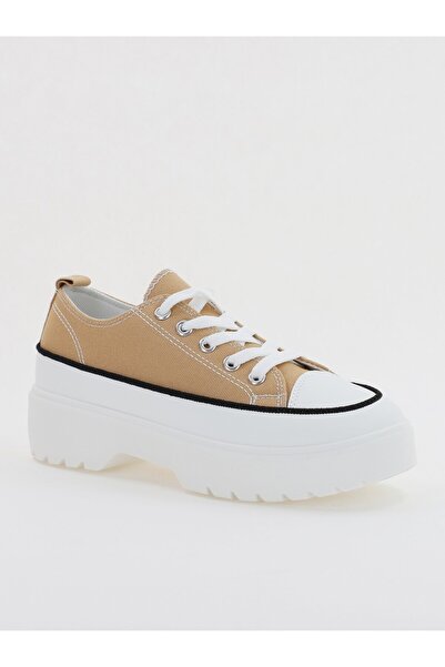 Bello Star Pantofi Sport Dama tip teniși cu șiret kaki BS116BO2307055